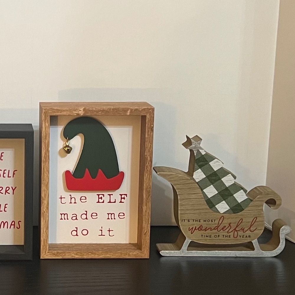 Four (4) Christmas Decorations